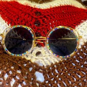 Vintage retro style metal sunglasses